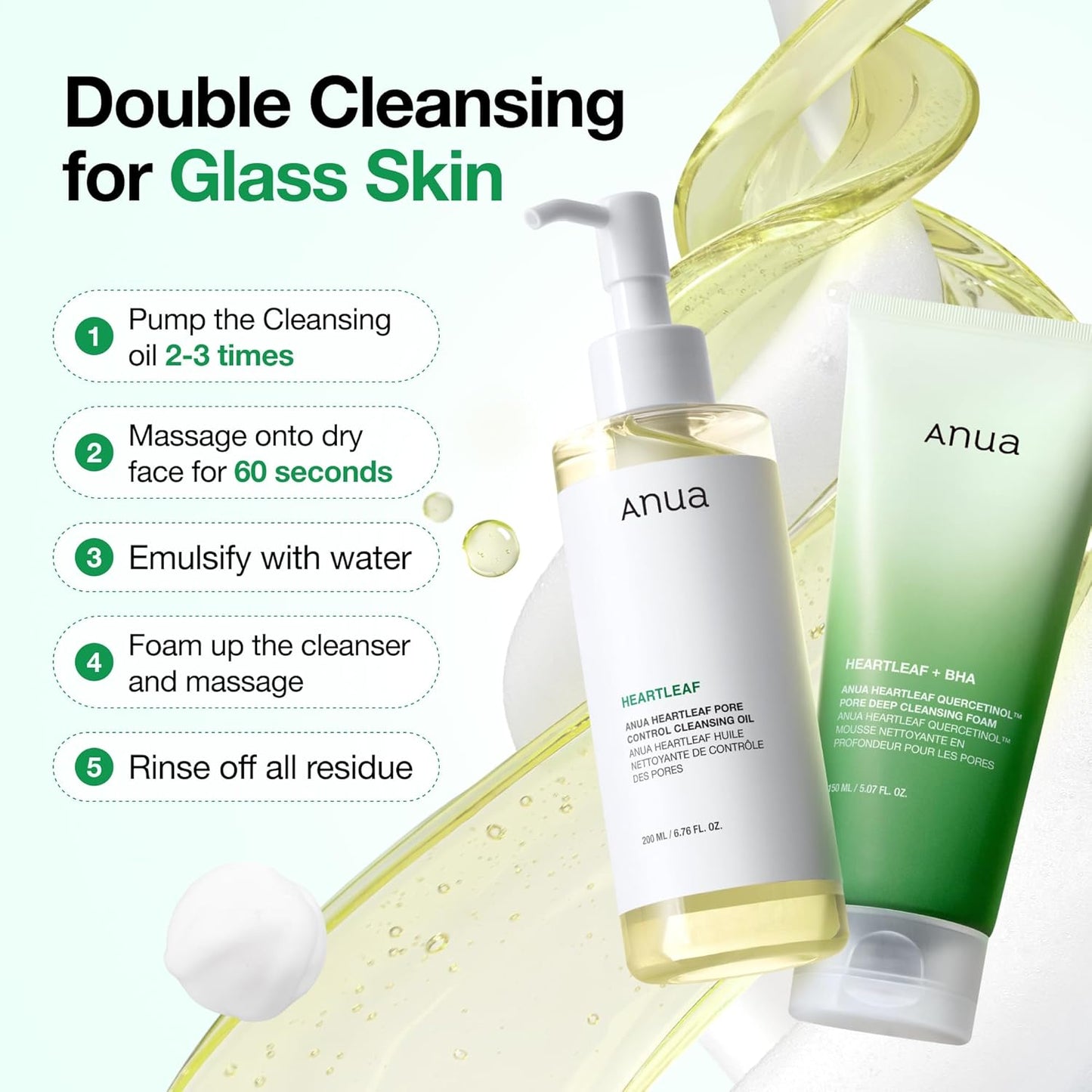 Anua Heartleaf Pore Control Cleansing Oil – Clean Design Makeup Remover for Intentional Minimalist Routines