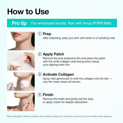 Anua PDRN Collagen Melting Patch – Holiday Gift for Mom, PDRN Firming Patches for Fine Lines
