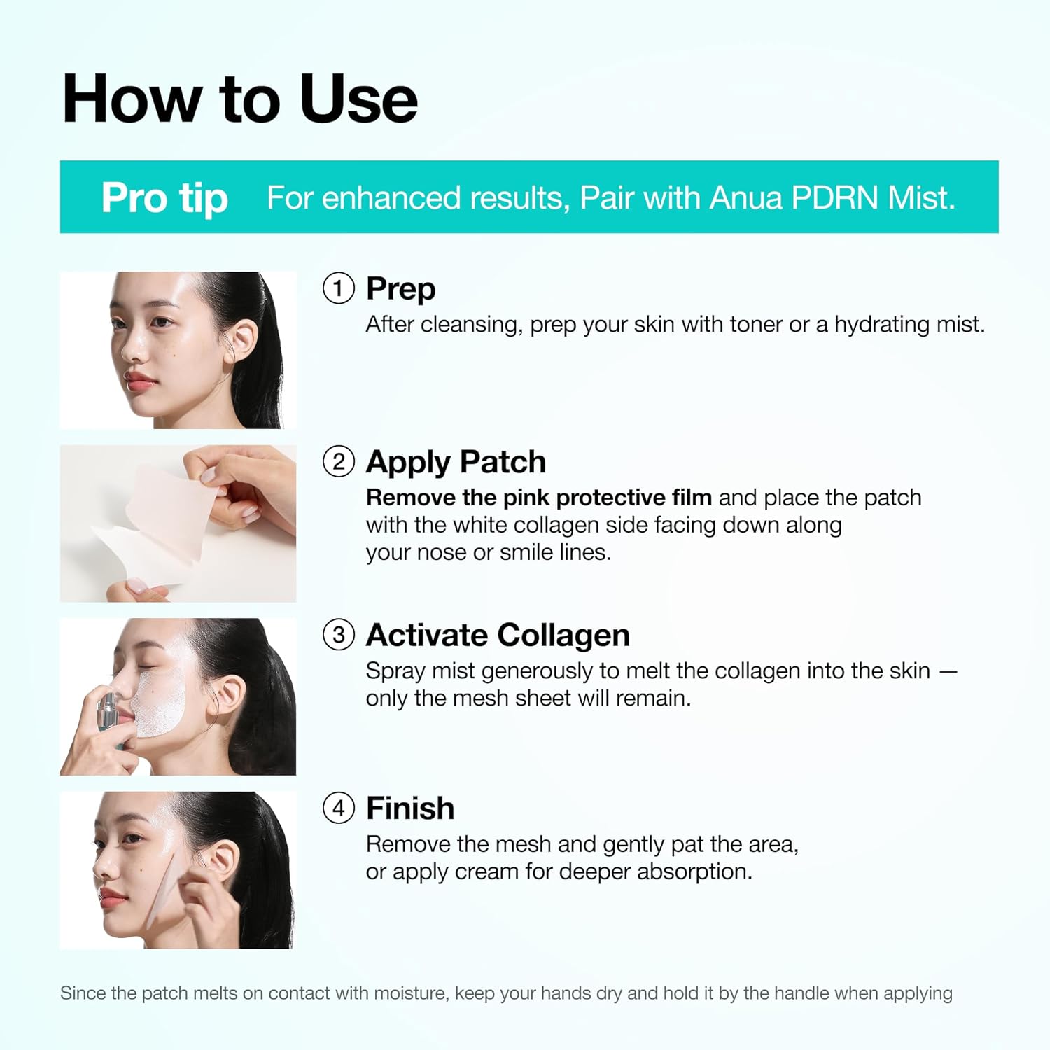 ANUA PDRN Collagen Melting Patch – Mindful Anti-Aging Treatment for Cheek Firmness, Korean Skincare Night Routine