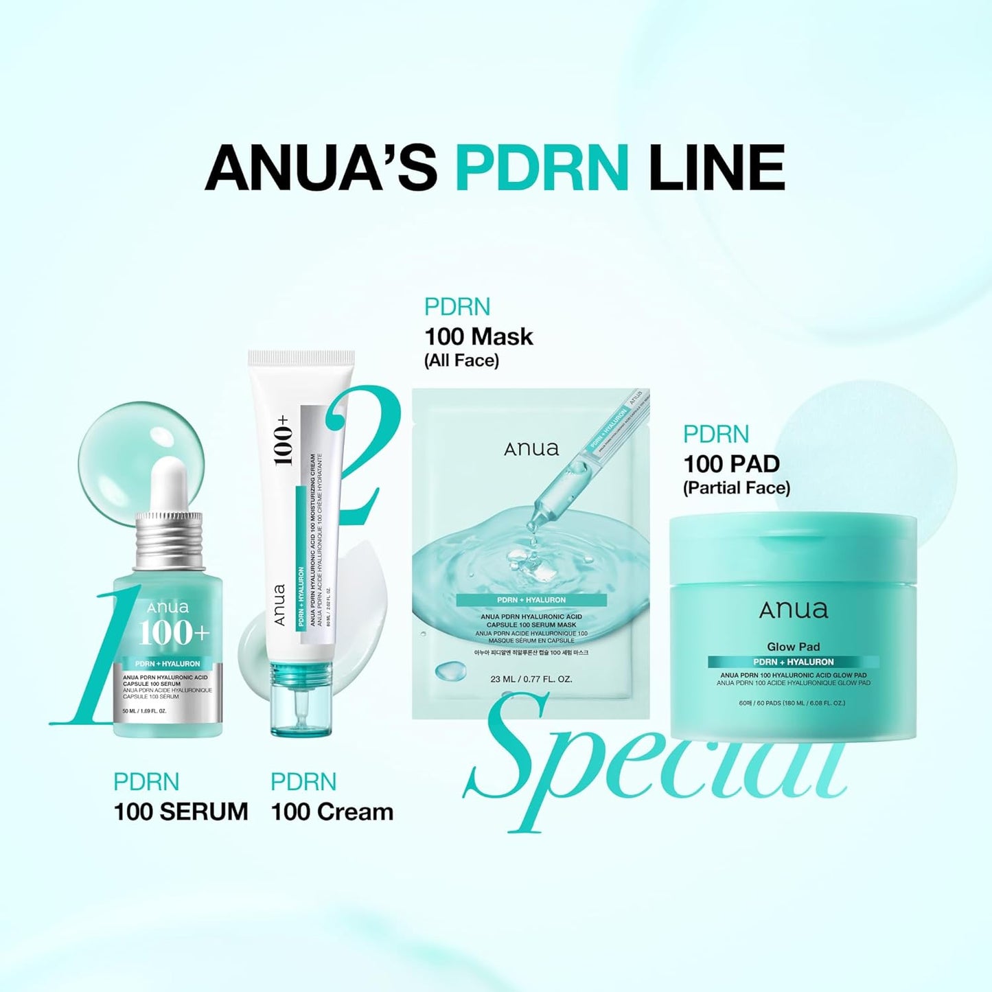 Anua PDRN Hyaluronic Acid Capsule 100 Serum Mask – Elegant Mother's Day Present for Glowing, Plump Skin