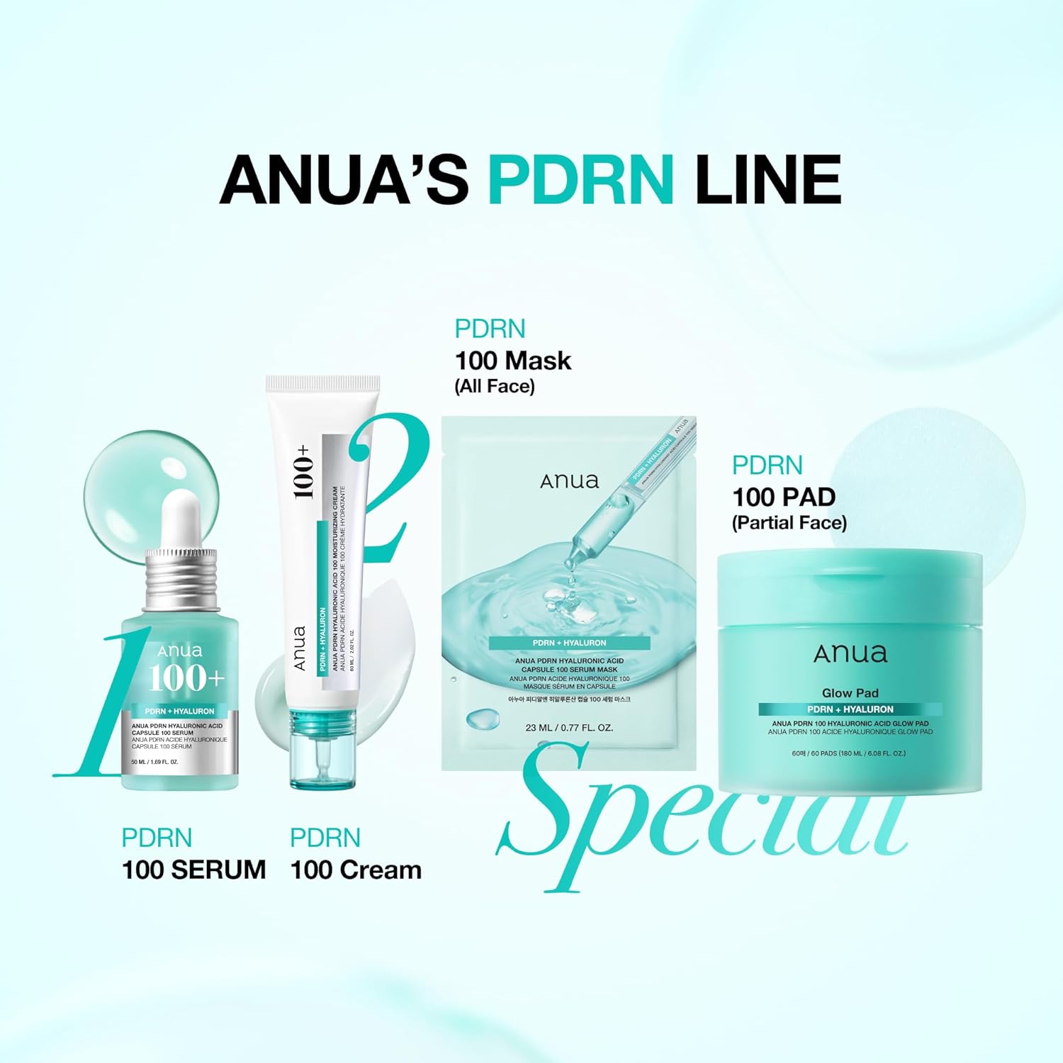 Anua PDRN Hyaluronic Acid Capsule 100 Serum Mask – Elegant Mother's Day Present for Glowing, Plump Skin