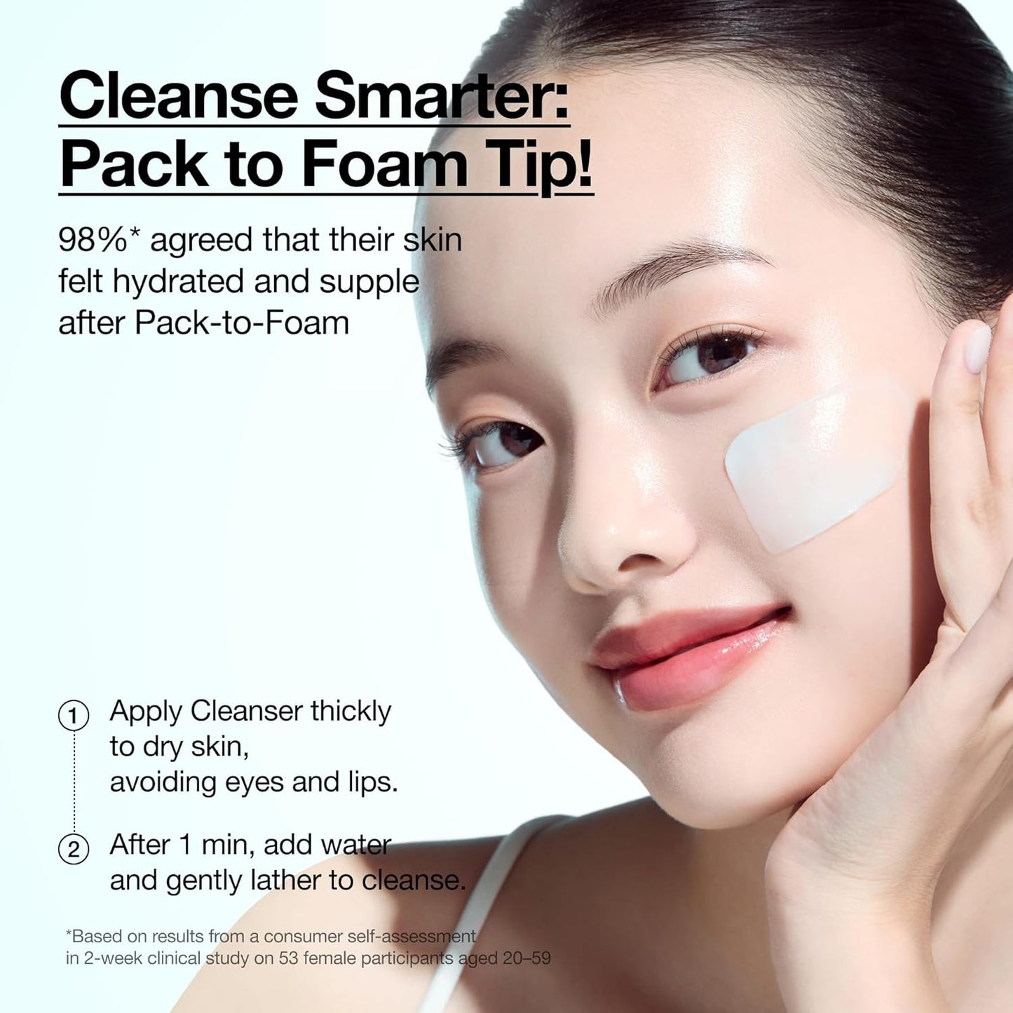 Anua PDRN Hyaluronic Acid Cleansing Foam – One-Step Cleanser and Mask for Intentional Routines, Neutral Bathroom Aesthetic