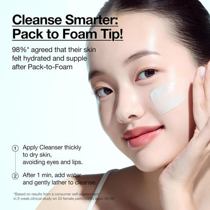 Anua PDRN Hyaluronic Acid Cleansing Foam – One-Step Cleanser and Mask for Intentional Routines, Neutral Bathroom Aesthetic