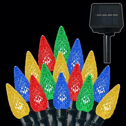 Anycosy C3 Strawberry Solar Christmas Lights Multicolor – Charming Housewarming and Holiday Gift for Neighbors, Friends, and Family