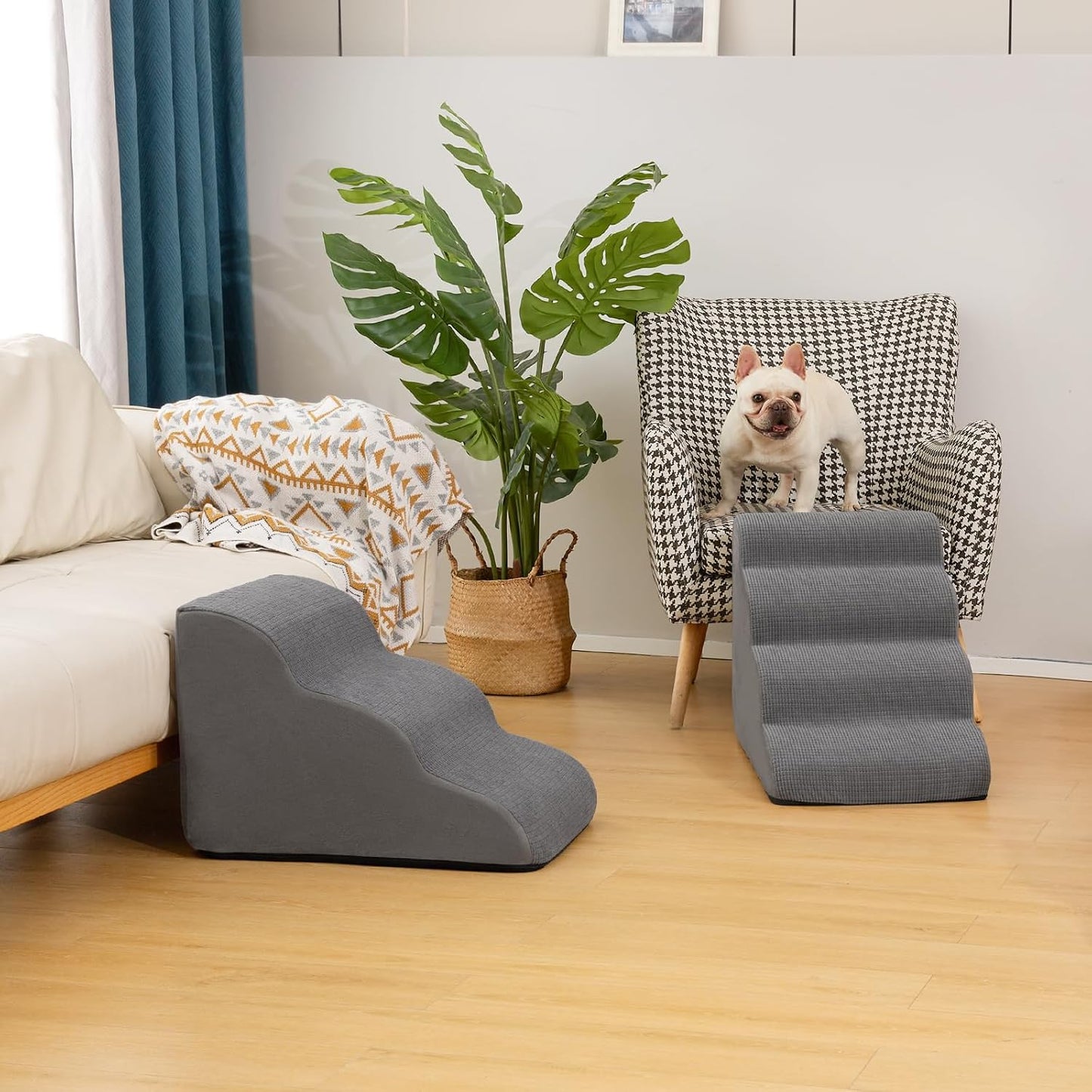 Aodisman Dog Stairs for Bed – Practical Housewarming Gift for New Puppy and Kitten Parents