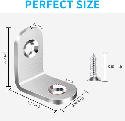AODLANA Stainless Corner Brace – Simple Bracket Solution for Less-Is-More Homes, Stabilize Furniture Joints