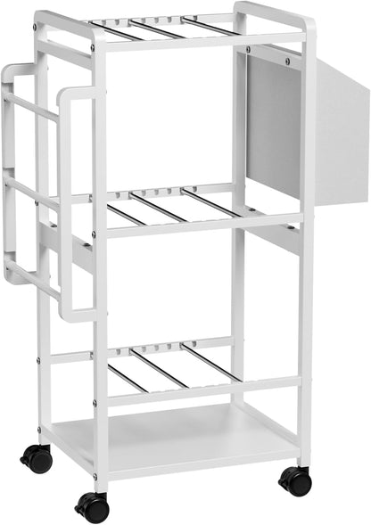 Aquzee Wrapping Paper Organizer White – Vertical Storage for Clutter-Free Hallway Closets