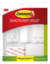 Command Picture Hanging Kit – No-Nail Wall Art Hanger for Modern Home Office and Staircase Gallery
