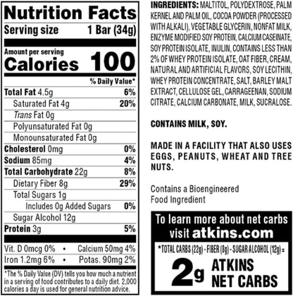 Atkins Endulge Chocolate Caramel Mousse Bar – Guilt-Free Dessert for Stress Relief and Keto Routines, 5 Count