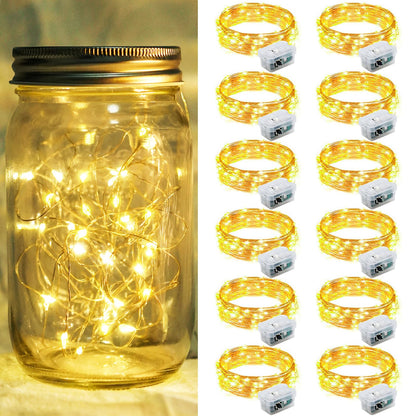 Aurora Glow Starry String Lights 20 LED Weather Resistant for Garden Pathway Decoration and Evening Gatherings