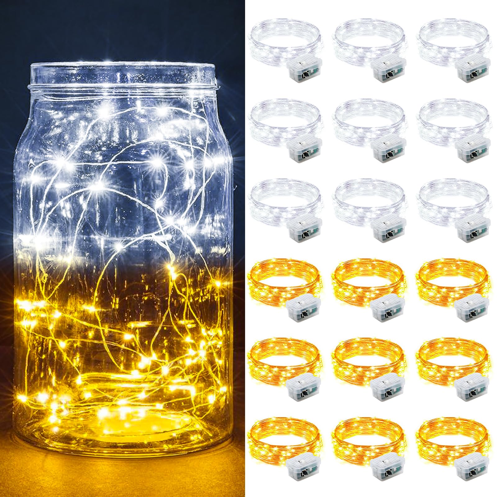 Aurora Glow Starry String Lights 20 LED Weather Resistant for Garden Pathway Decoration and Evening Gatherings