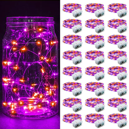 Aurora Glow Starry String Lights 20 LED Weather Resistant for Garden Pathway Decoration and Evening Gatherings