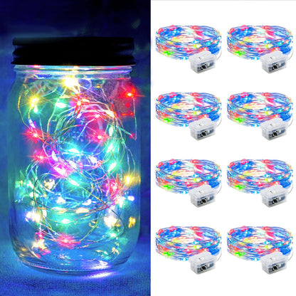 Aurora Glow Starry String Lights 20 LED Weather Resistant for Garden Pathway Decoration and Evening Gatherings