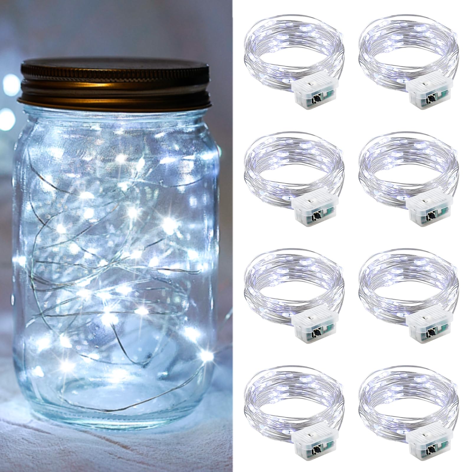 Aurora Glow Starry String Lights 20 LED Weather Resistant for Garden Pathway Decoration and Evening Gatherings
