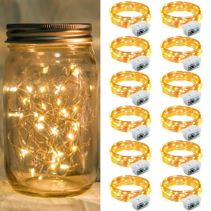 Aurora Glow Starry String Lights 20 LED Weather Resistant for Garden Pathway Decoration and Evening Gatherings