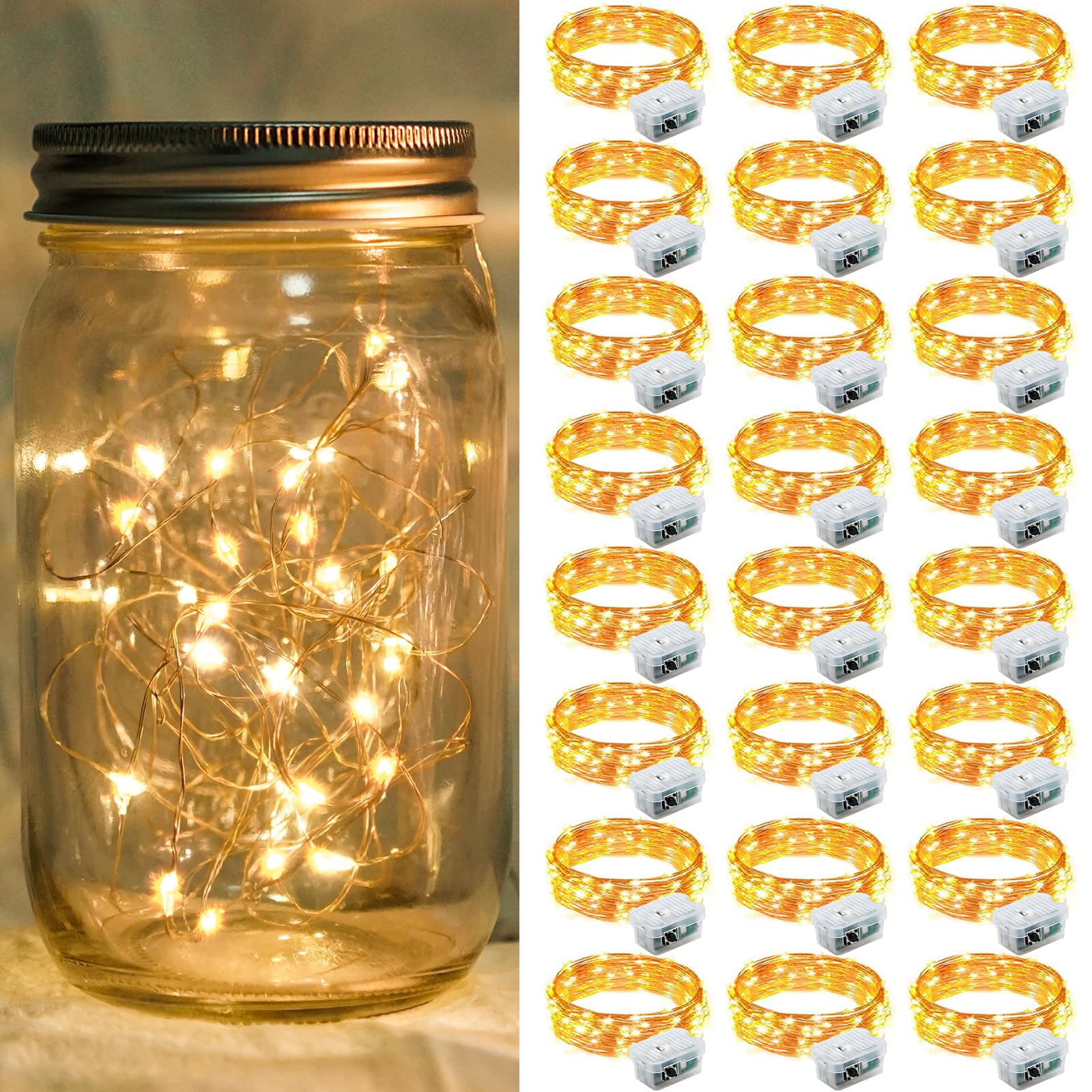 Aurora Glow Starry String Lights 20 LED Weather Resistant for Garden Pathway Decoration and Evening Gatherings