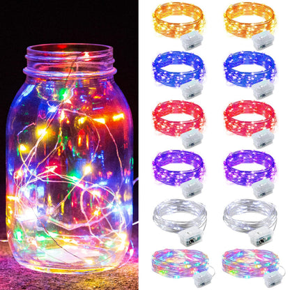Aurora Glow Starry String Lights 20 LED Weather Resistant for Garden Pathway Decoration and Evening Gatherings