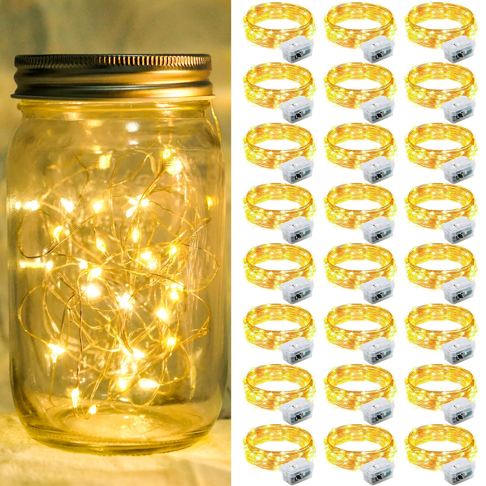 Aurora Glow Starry String Lights 20 LED Weather Resistant for Garden Pathway Decoration and Evening Gatherings