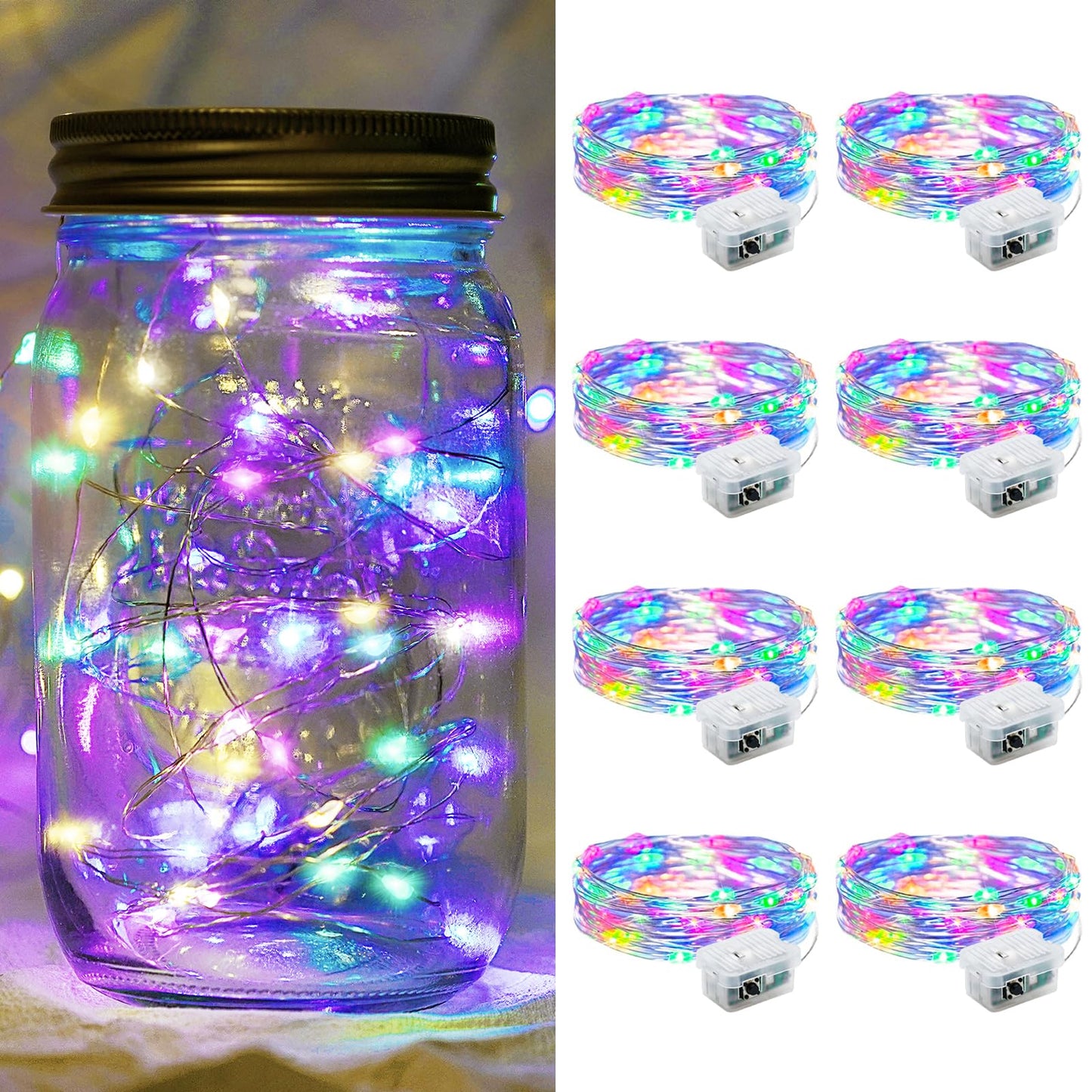 Aurora Glow Starry String Lights 20 LED Weather Resistant for Garden Pathway Decoration and Evening Gatherings