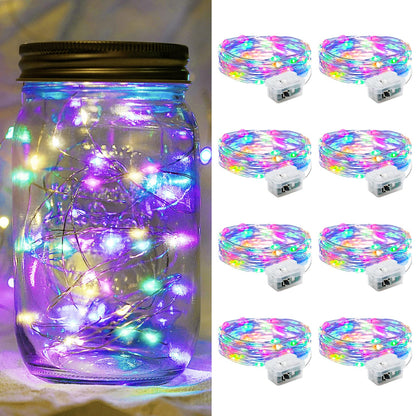 Aurora Glow Starry String Lights 20 LED Weather Resistant for Garden Pathway Decoration and Evening Gatherings