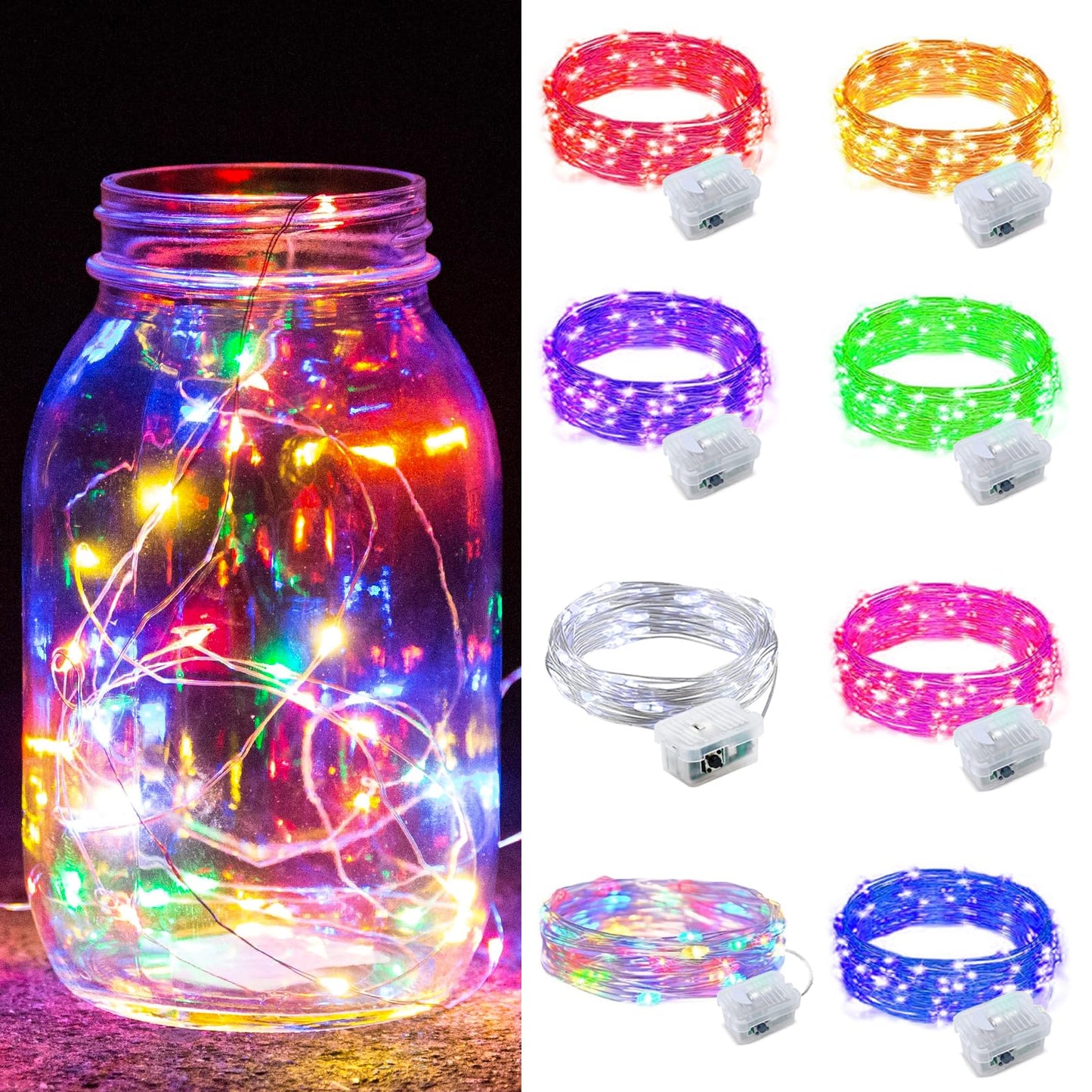 Aurora Glow Starry String Lights 20 LED Weather Resistant for Garden Pathway Decoration and Evening Gatherings