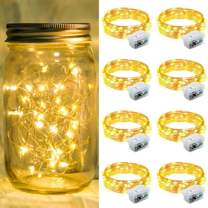 Aurora Glow Starry String Lights 20 LED Weather Resistant for Garden Pathway Decoration and Evening Gatherings