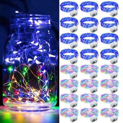 Aurora Glow Starry String Lights 20 LED Weather Resistant for Garden Pathway Decoration and Evening Gatherings