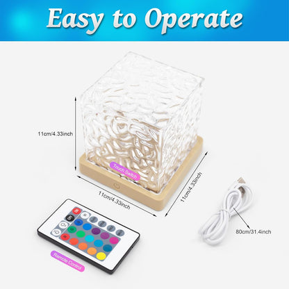 AuroraLume Ripple Mood Lamp – Relaxing Ambient Light for Quiet Corners and Home Spa Experience