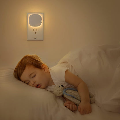 AUVON Motion Sensor Nightlight – Clean White Indirect Design for Minimalist Apartments and Basement Stairs