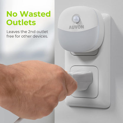 AUVON Plug in Night Light in Neutral White Tones – Effortless Ambient Glow for Intentional, Less Is More Homes