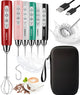 Rechargeable Frother with Bag - Burgundy
