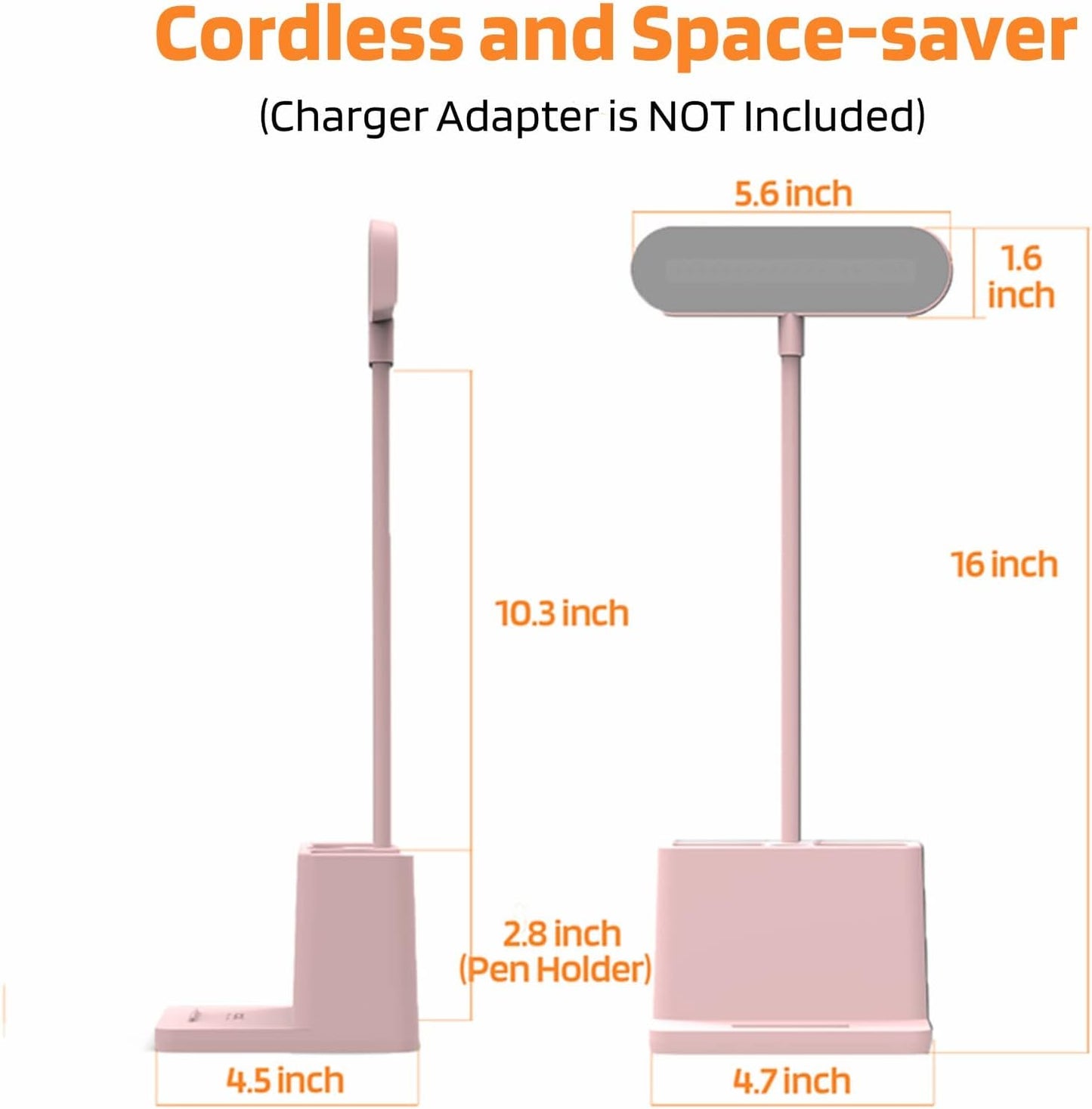 AXX Cute Desk Lamp Pink – Living Room Side Table Accent, Decorative Gooseneck Light for Warm Home Ambiance