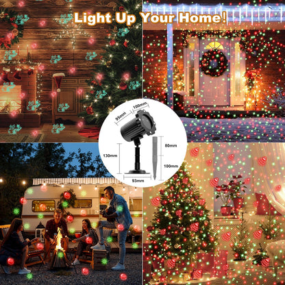 Baby and Toddler Safe Holiday Light Projector for Indoor Family Use – Auto Shutoff Timer and Flame Free LED Pattern Lighting