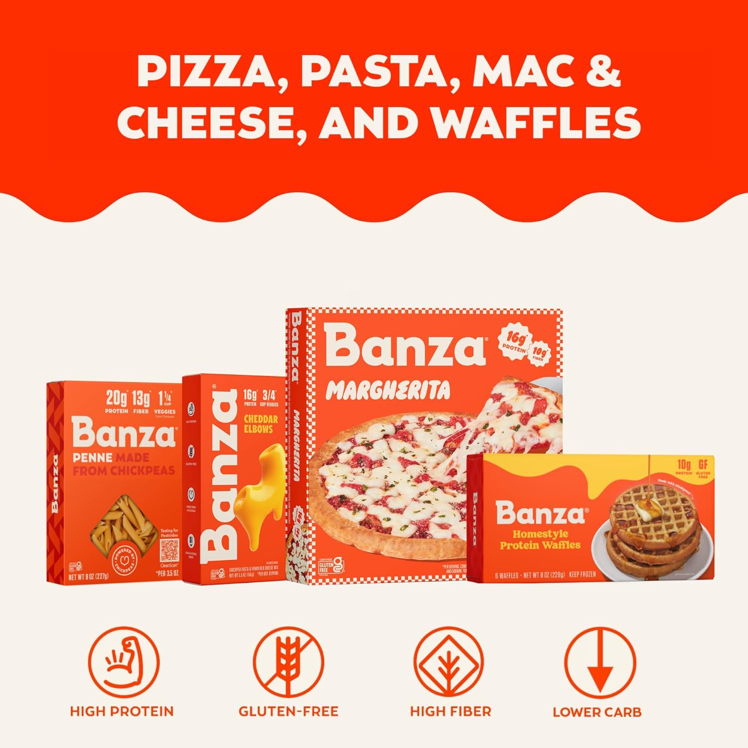 Banza Chickpea Spaghetti - High-Protein Meal Prep Pasta for Office Lunches and Weekly Planning