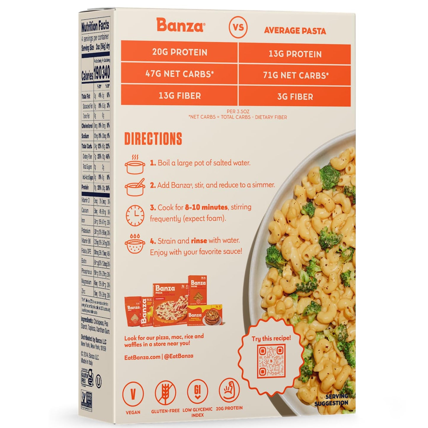 Banza Elbows Pasta – Four-Ingredient Clean-Label Pasta for Streamlined Pantries