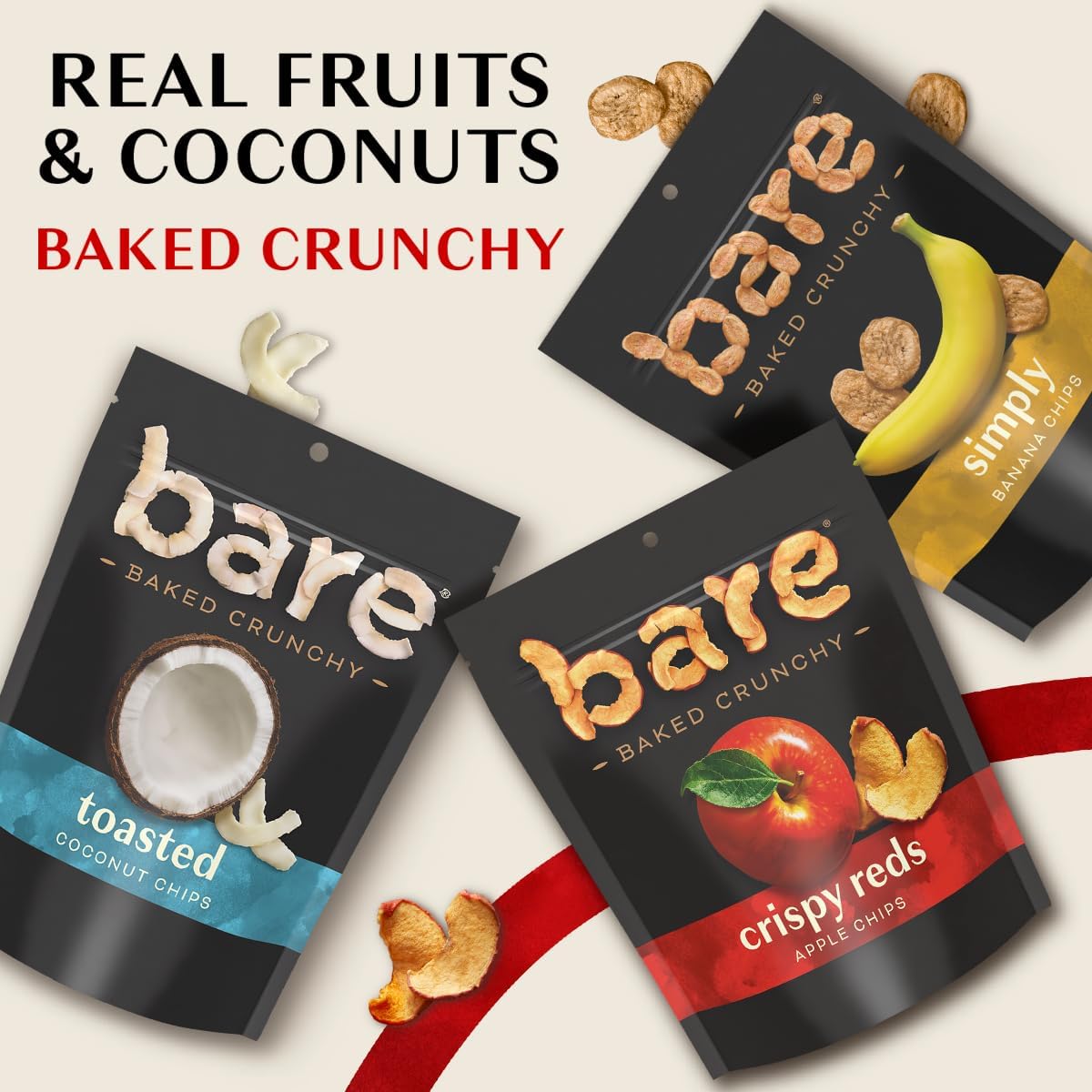 Bare Crunchy Apple Chips Cinnamon Apple – Shelf-Stable Snack for Camping and Day Trips
