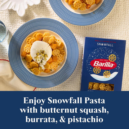 Barilla Limited Edition Snowfall Pasta, 12 Ounce – Festive Holiday Centerpiece Pasta for a Styled Christmas Dining Table