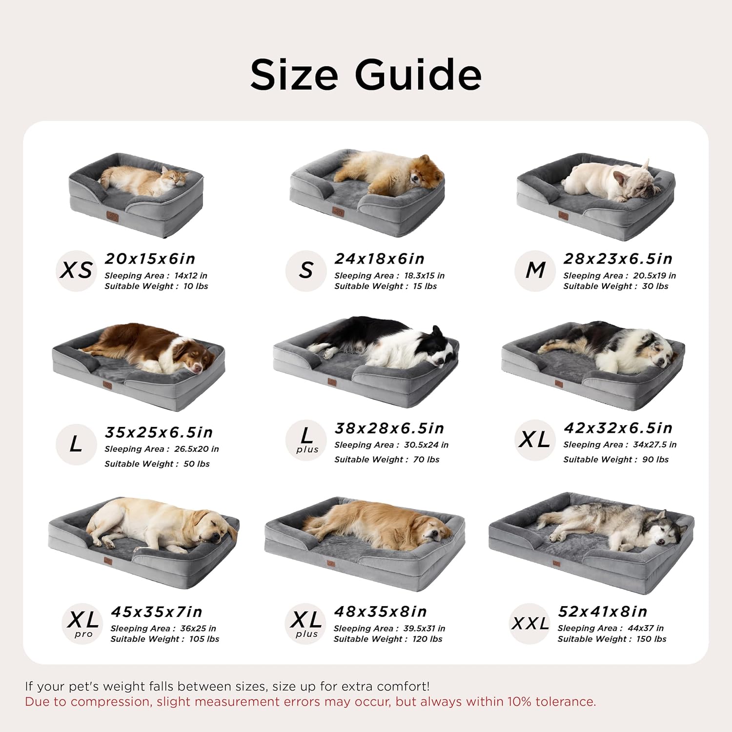 Bedsure Washable Pet Sofa – Housewarming Present for New Puppy or Adopted Cat Households