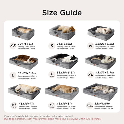 Bedsure Washable Pet Sofa – Housewarming Present for New Puppy or Adopted Cat Households