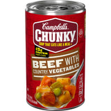 Campbell's Chunky Beef Soup – Hearty Campfire Dinner for Tent and Cabin Trips, 18.8 Oz Can