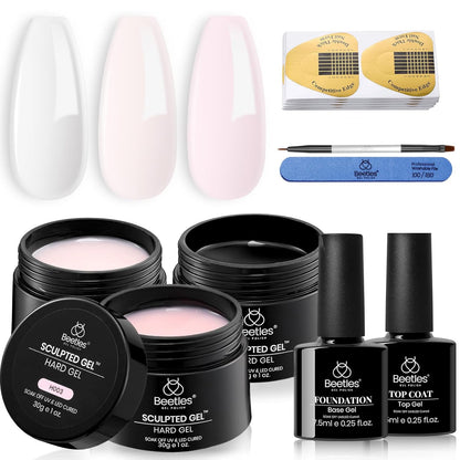 Beetles Hard Gel Trio in Clear, Nude and Pink – A Simple, Intentional Nail Kit for the Modern Minimalist