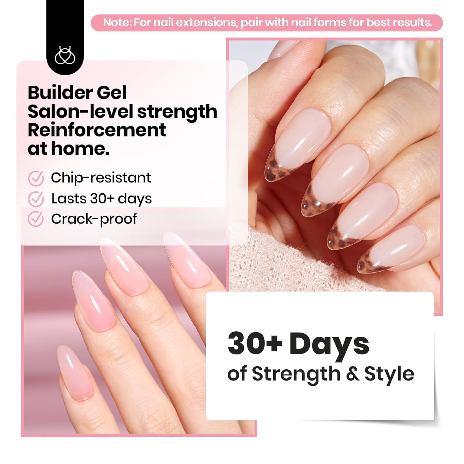 Beetles Sheer Builder Gel HEMA-Free – Gentle Formula Nail Repair for Reactive Skin