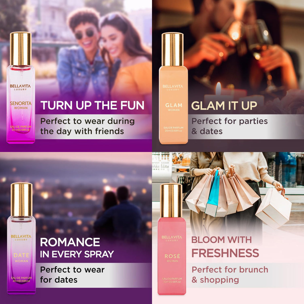 Bellavita Understated EDP Wardrobe – Streamlined Scent Selection in a Single Clean Gift Box