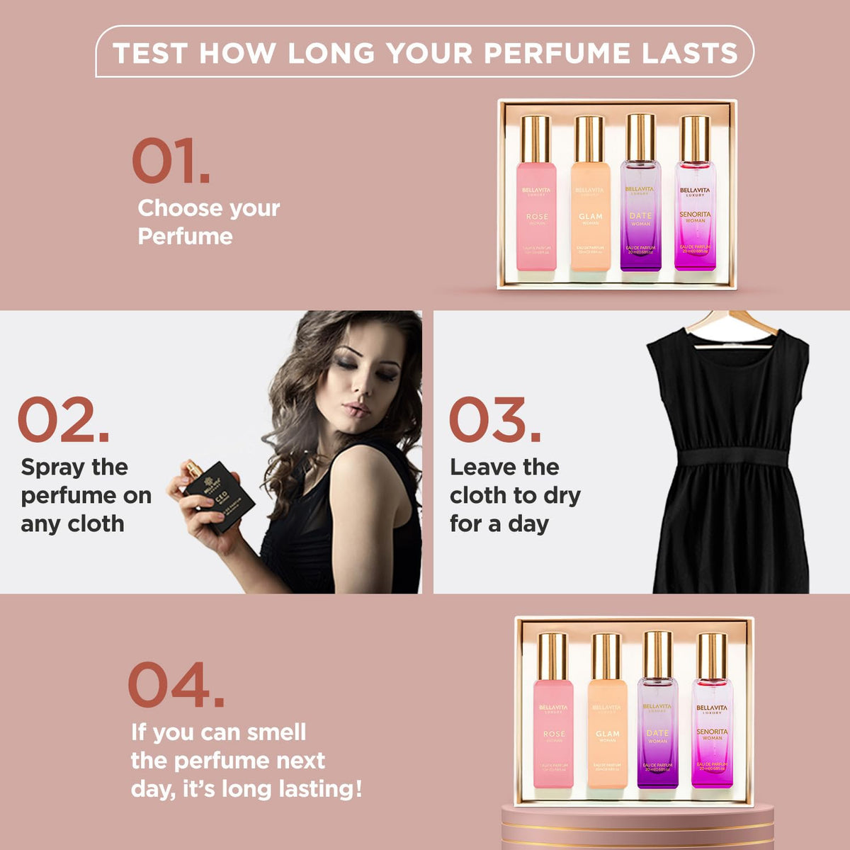 Bellavita Understated EDP Wardrobe – Streamlined Scent Selection in a Single Clean Gift Box