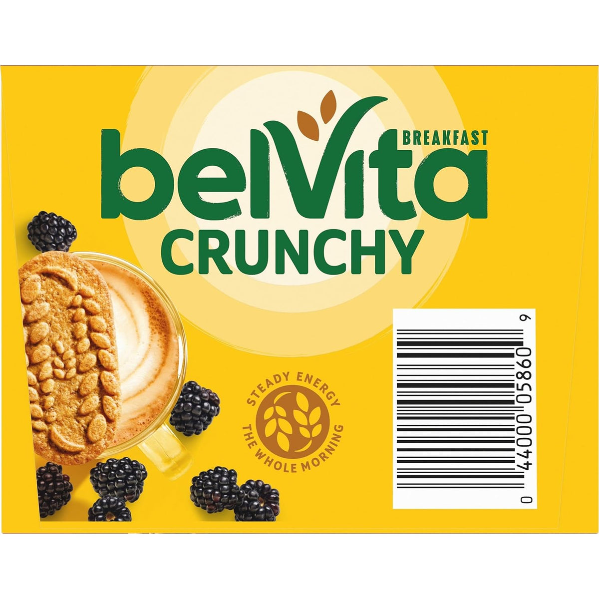 belVita Blueberry Breakfast Biscuits – 4+ Hour Focus Fuel for Remote Work and Study Mornings, 8 Packs