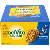 belVita Blueberry Breakfast Biscuits – 4+ Hour Focus Fuel for Remote Work and Study Mornings, 8 Packs