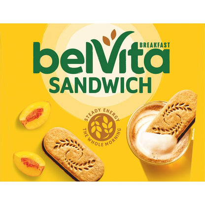 belVita Breakfast Biscuit Sandwiches – Clean-Label Morning Treat for Busy School-Day Routines, 12-Pack