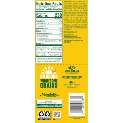 belVita Breakfast Biscuit Sandwiches – Clean-Label Morning Treat for Busy School-Day Routines, 12-Pack