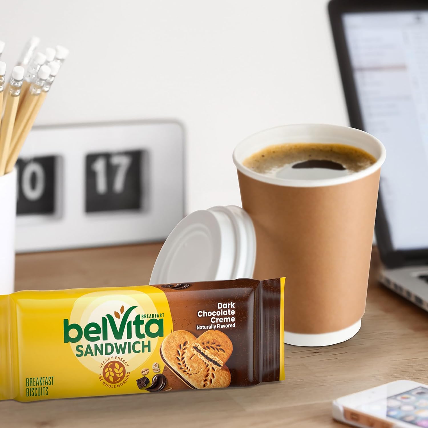 belVita Breakfast Biscuit Sandwiches – Clean-Label Morning Treat for Busy School-Day Routines, 12-Pack