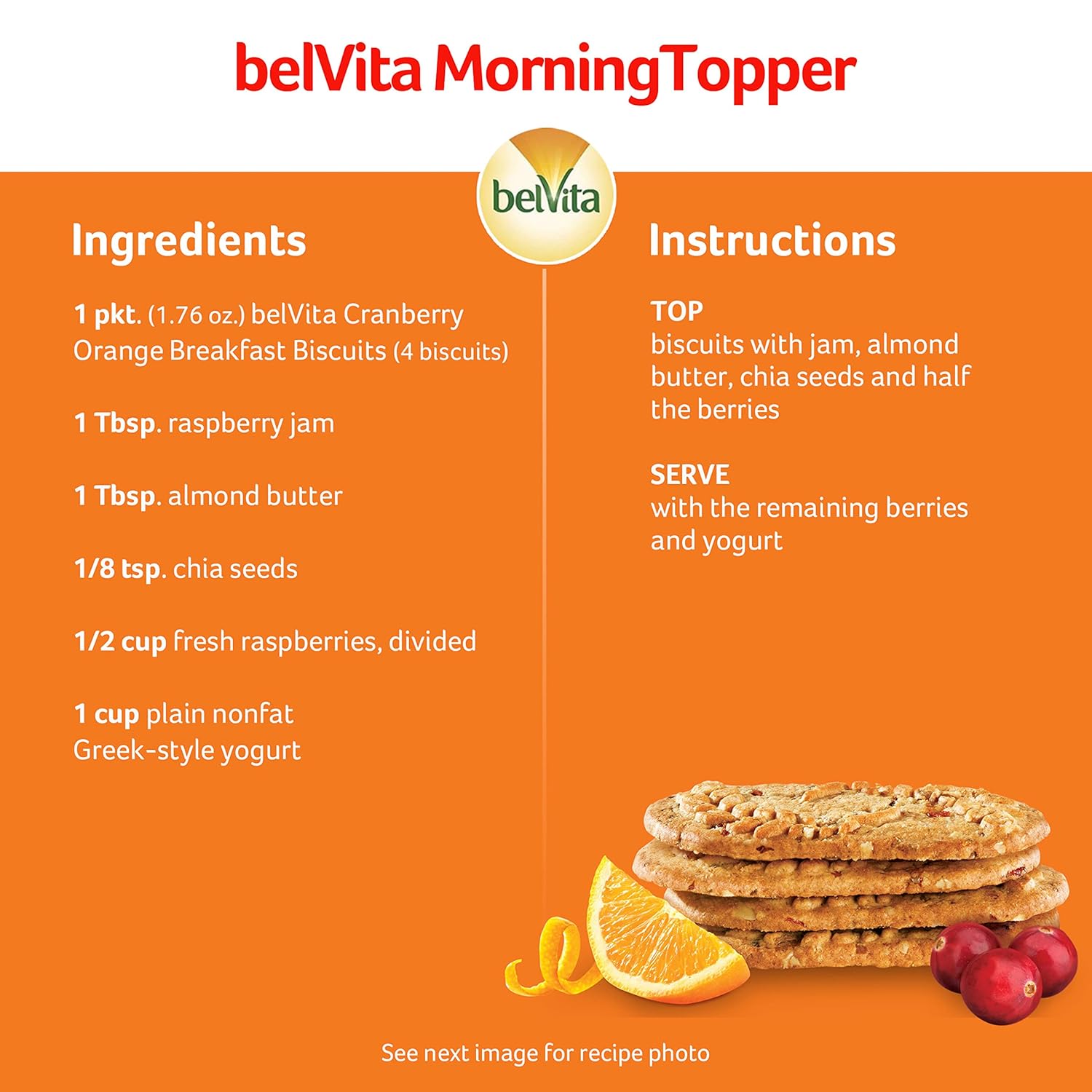 belVita Cranberry Orange Breakfast Biscuits – Less-Waste Bulk Box for Intentional Grocery Shopping, 14.08 oz Value Pack